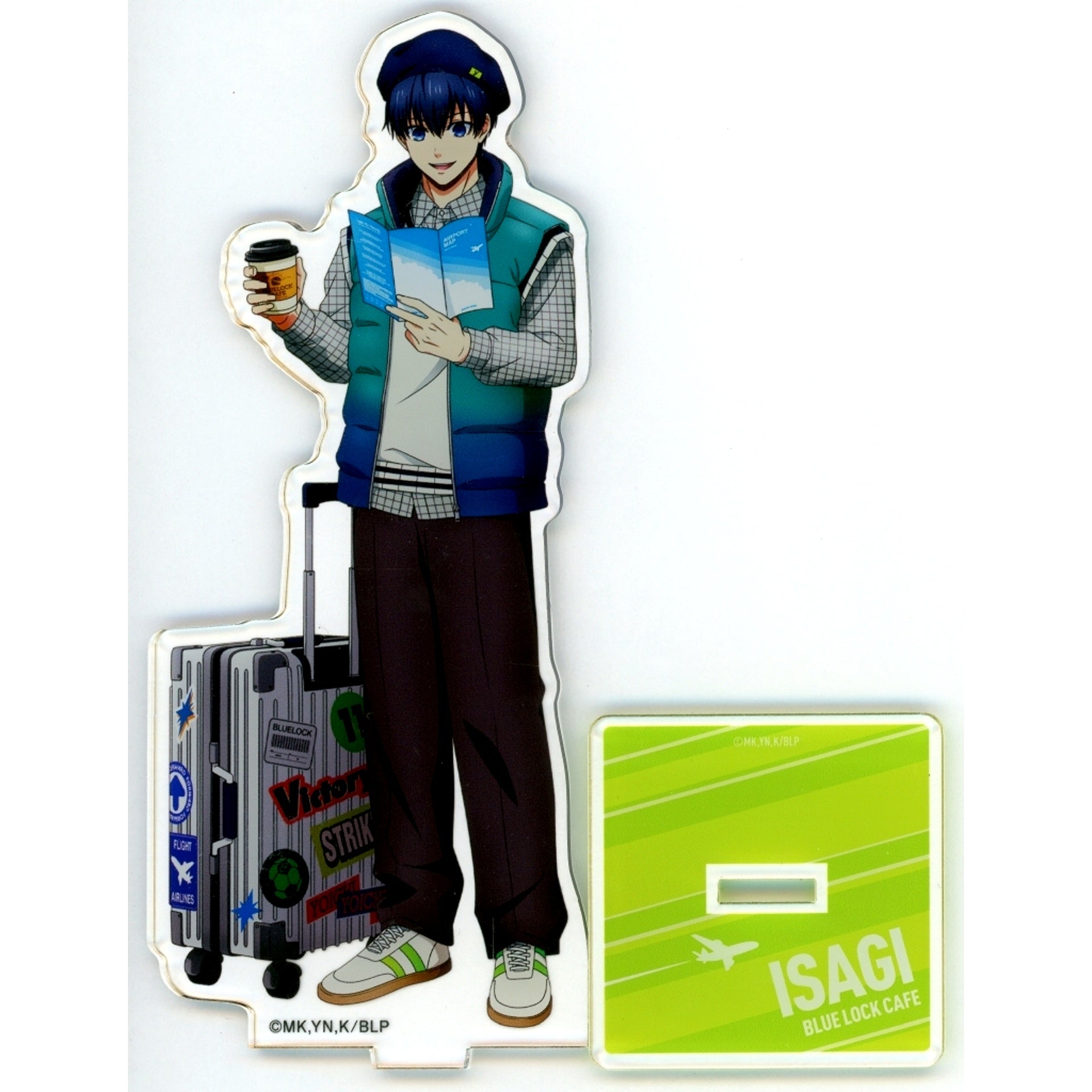 Yoichi Isagi Blue Lock Acrylic Stand Blue Lock Cafe special trip [USED]