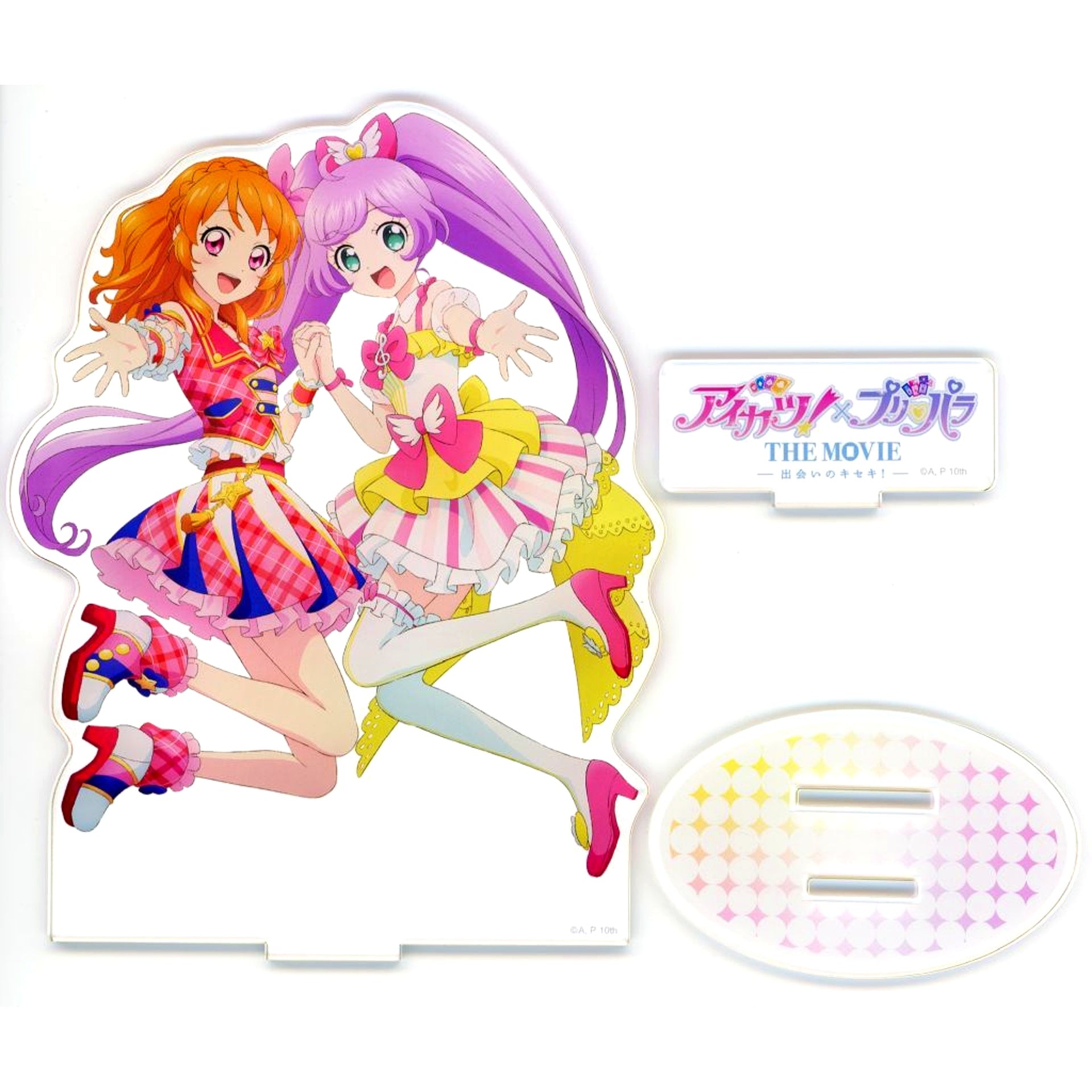 Akari Ozora & Laala Manaka Acrylic Stand Aikatsu! x PriPara The Movie Miracle of Meeting Theater Goods [USED]
