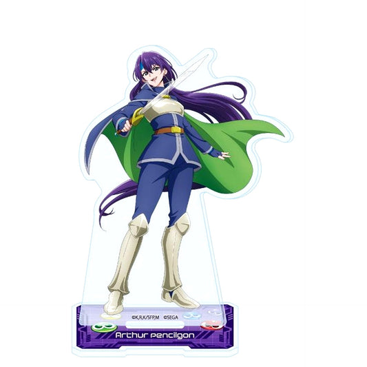 Arthur Pencilgon & Schezo Outfit 03. TV Anime Shangri-La Frontier x Puyo Puyo Illustration Acrylic Stand [USED]