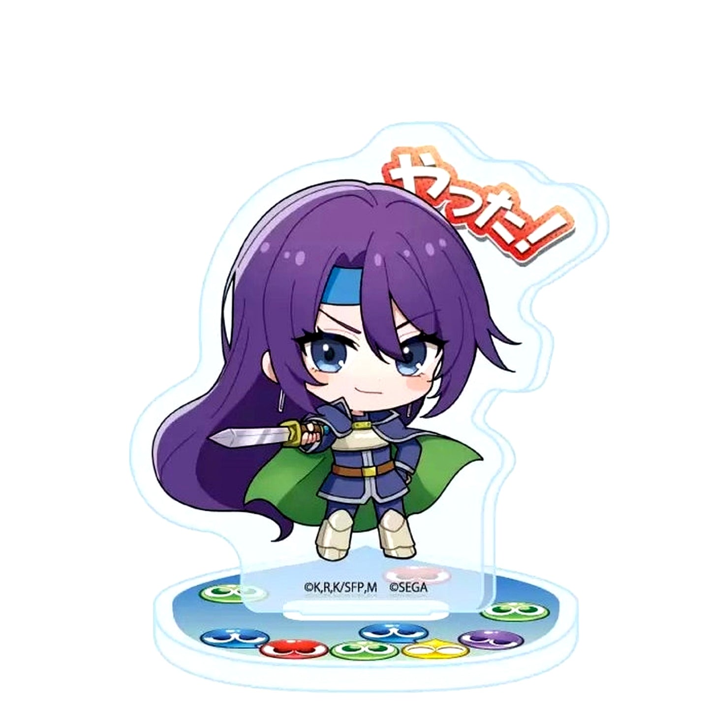 Arthur Pencilgon x Schezo Yatta! TV Anime Shangri-La Frontier x Puyo Puyo 01. Mini Character Illustration Acrylic Petit Stand [USED]