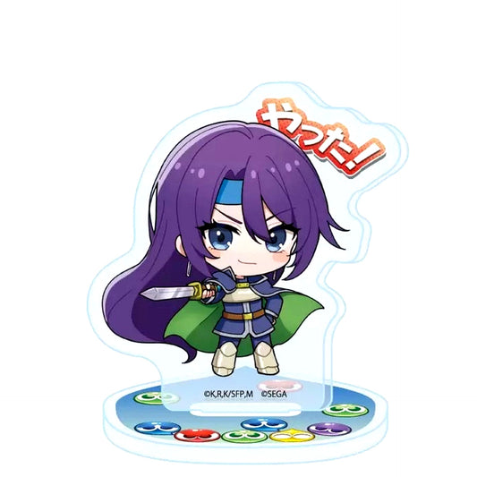 Arthur Pencilgon x Schezo Yatta! TV Anime Shangri-La Frontier x Puyo Puyo 01. Mini Character Illustration Acrylic Petit Stand [USED]