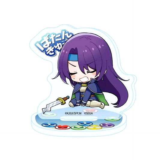 Arthur Pencilgon x Schezo Batankyu TV Anime Shangri-La Frontier x Puyo Puyo 01. Mini Character Illustration Acrylic Petit Stand [USED]