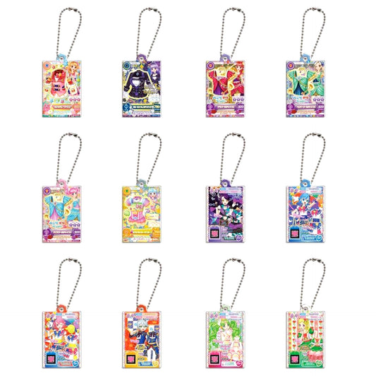 Set of 12 Aikatsu! x PriPara Daredemo Acrylic Charm 2 [USED]