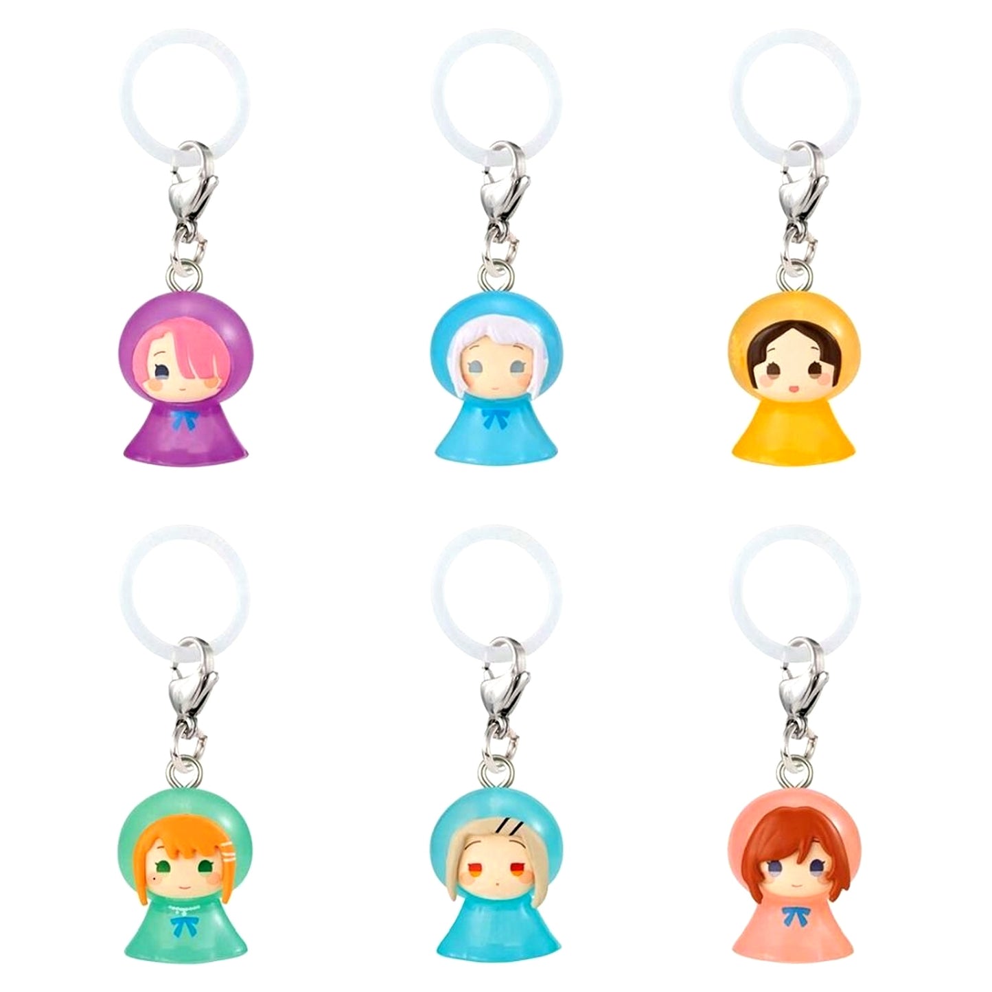 Set of 6 Gakuen Idolmaster Mejirushi Accessory 2 [USED]