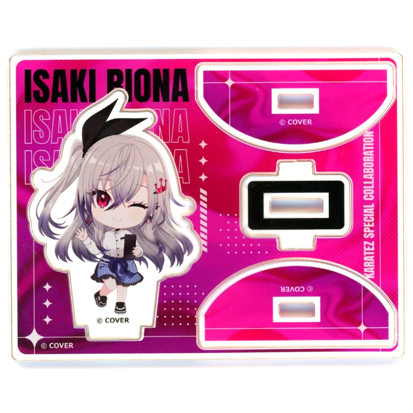 Hibiki Riona Trading Swaying Mini Acrylic Stand Virtual YouTuber hololive FLOW GLOW x Karaoke no Tetsujin [USED]