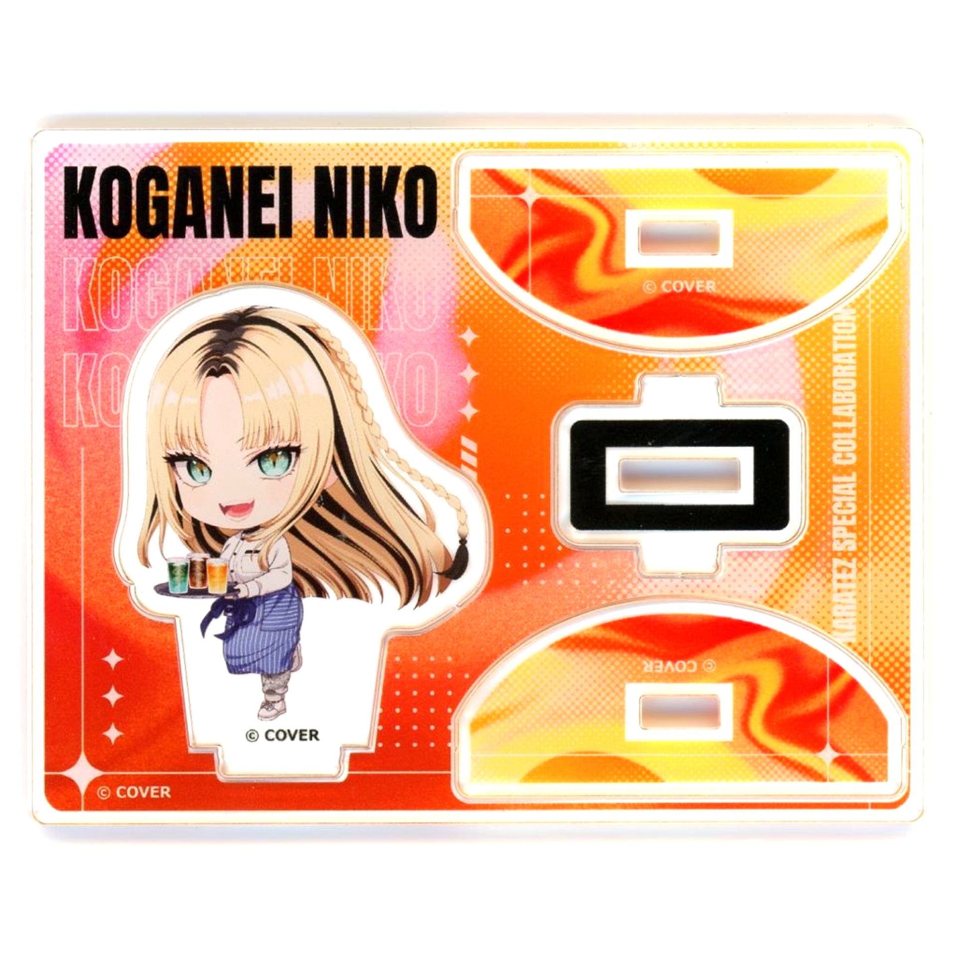 Koganei Niko Virtual YouTuber Hololive FLOW GLOW x Karaoke no Tetsujin Trading Swaying Mini Acrylic Stand [USED]