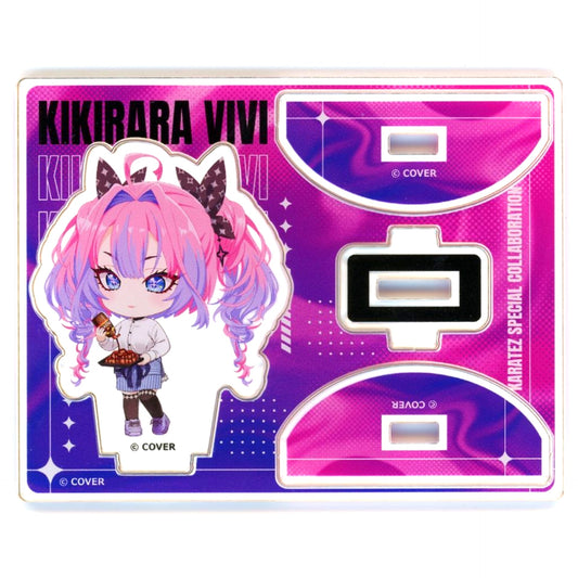Kikirara Vivi Virtual YouTuber Hololive FLOW GLOW x Karaoke no Tetsujin Trading Swaying Mini Acrylic Stand [USED]
