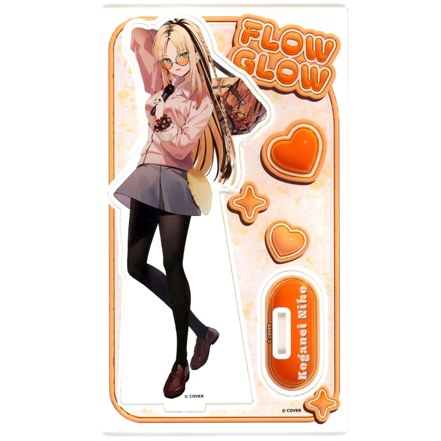 Koganei Niko Virtual YouTuber Hololive FLOW GLOW x Karaoke no Tetsujin Acrylic Stand [USED]