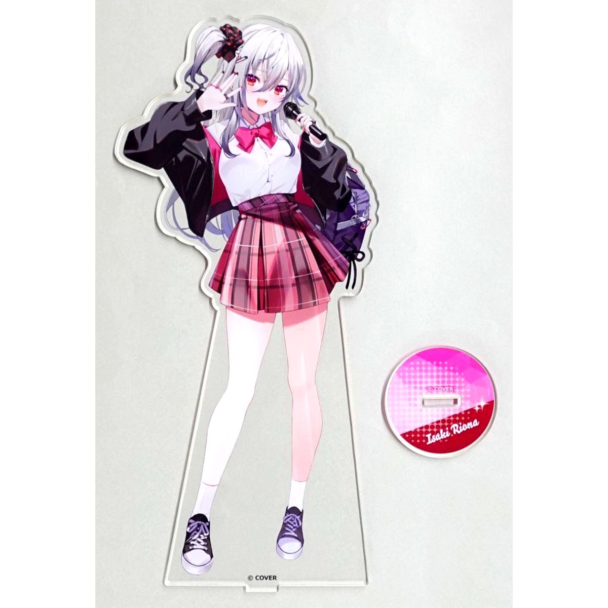 Isaki Riona Big Acrylic Stand Virtual YouTuber Holo Live FLOW GLOW x Karaoke no Tetsujin Mail Order Exclusive [USED]