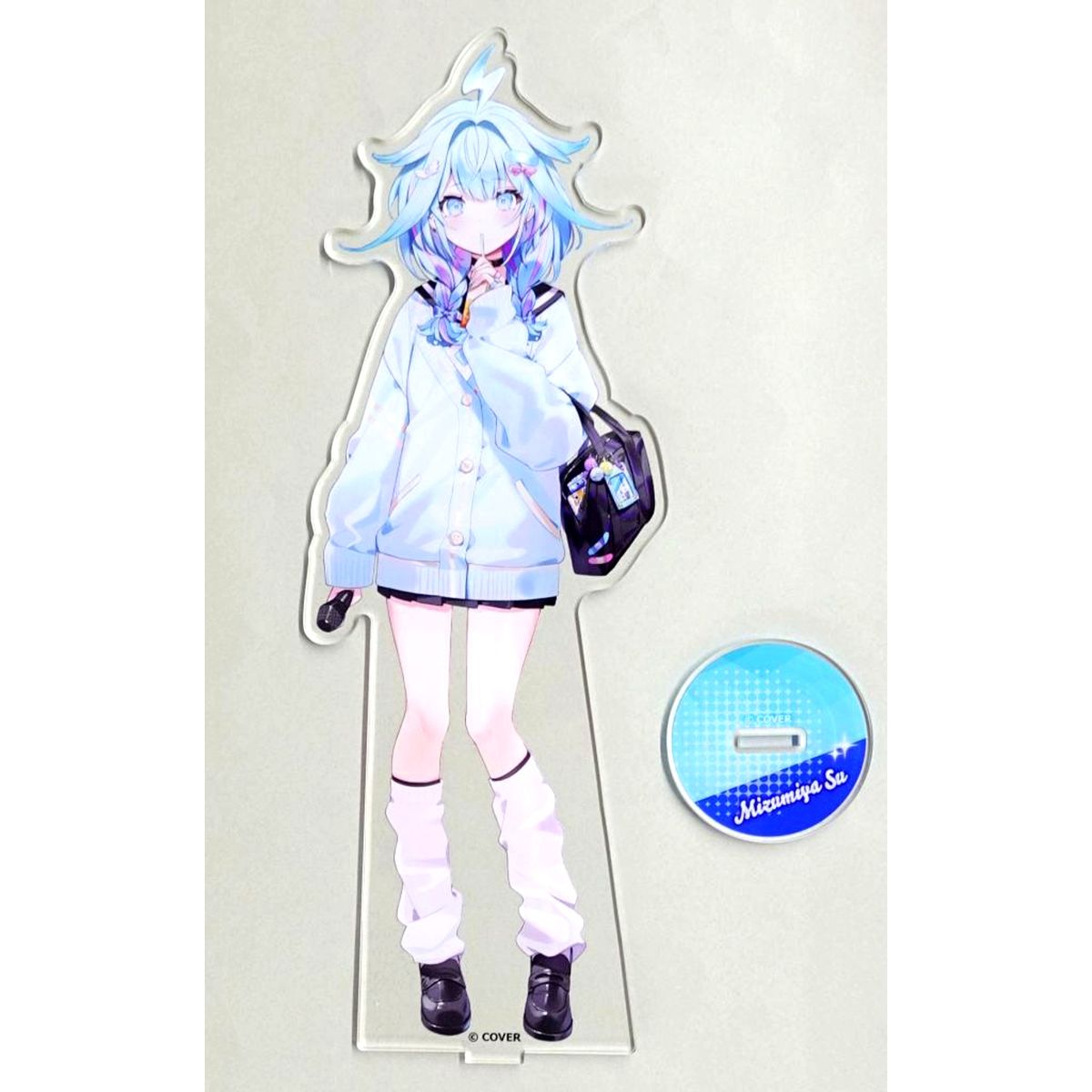 Mizumiya Su Big Acrylic Stand Virtual YouTuber Holo Live FLOW GLOW x Karaoke no Tetsujin Mail Order Exclusive [USED]