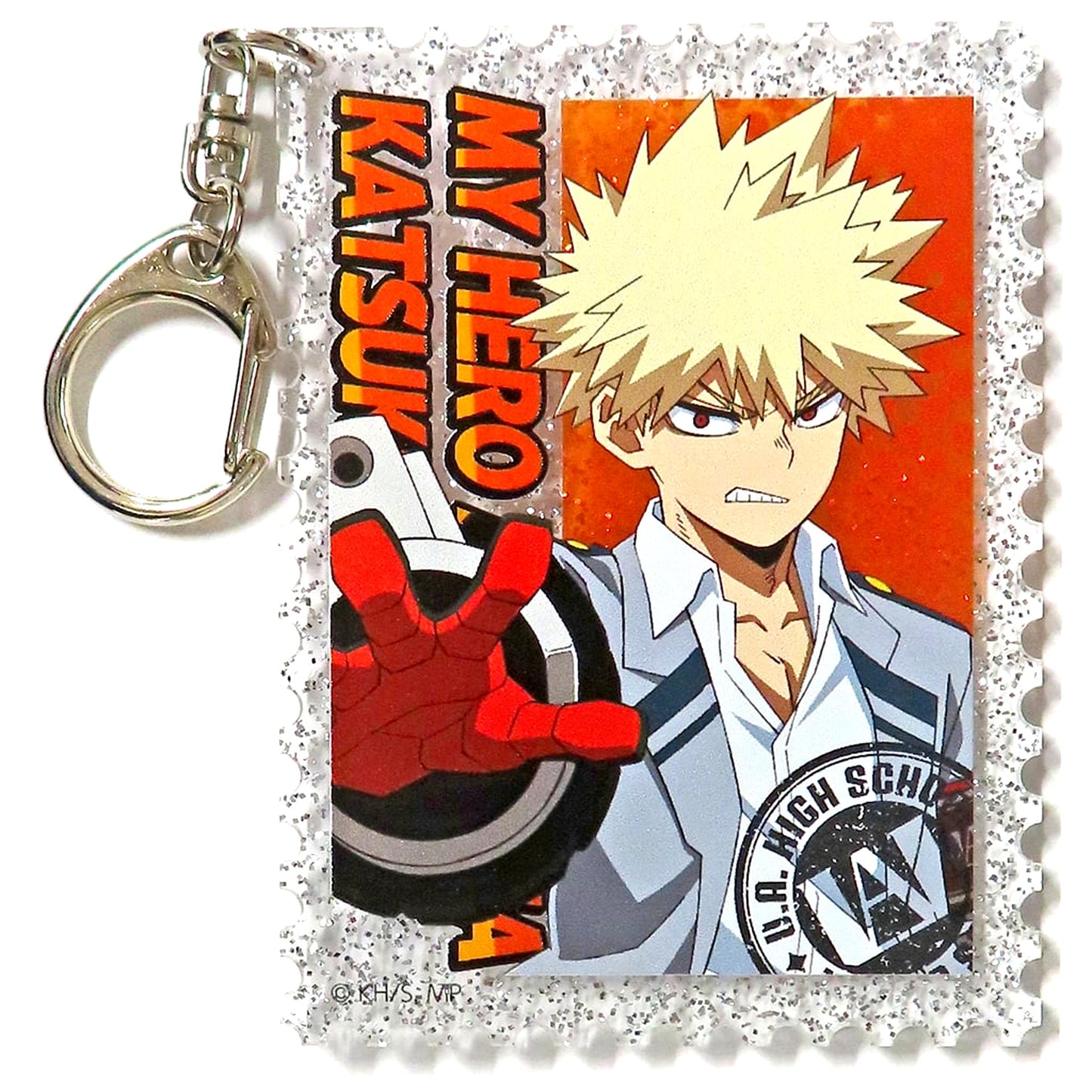 Katsuki Bakugo A Prize My Hero Academia 2nd U.A. High School Open School Tour! Quirk Apprehension Roulette Glitter Acrylic Keychain [USED]