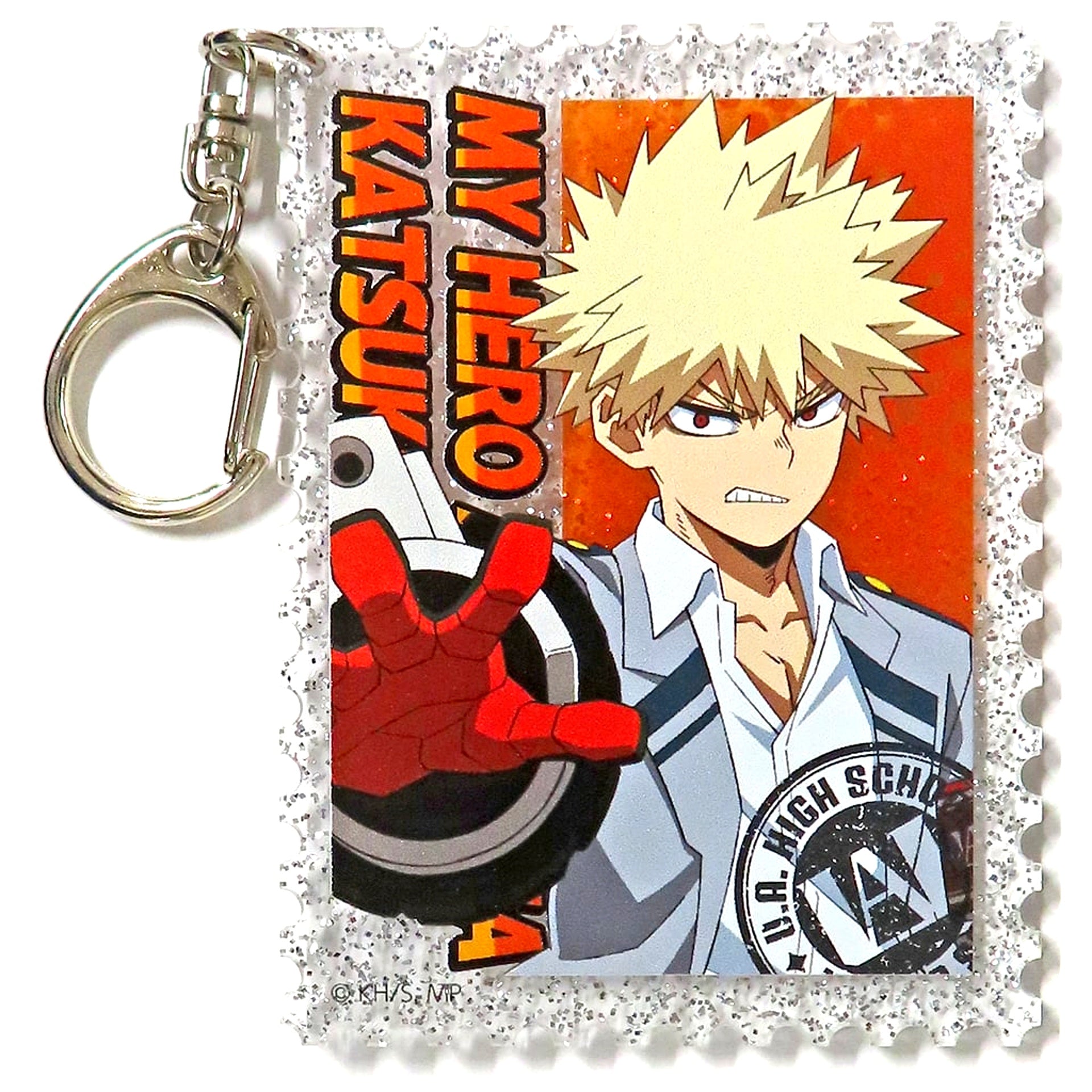 Katsuki Bakugo A Prize My Hero Academia 2nd U.A. High School Open School Tour! Quirk Apprehension Roulette Glitter Acrylic Keychain [USED]