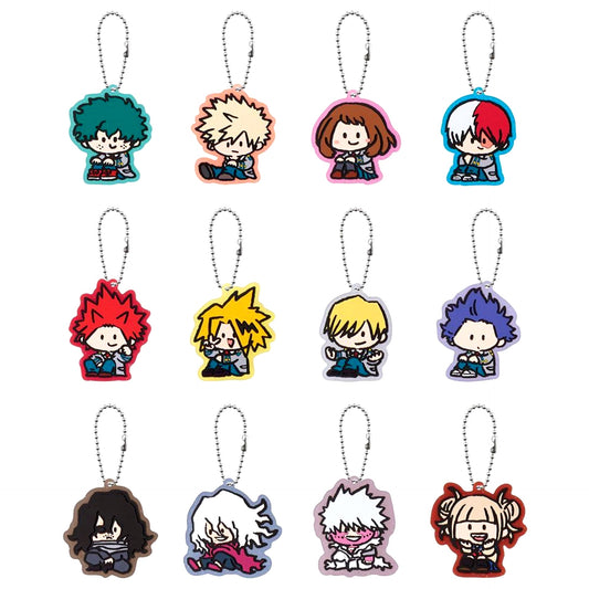 Set of 12 My Hero Academia Capsule Rubber Mascot My Hero Academia 2nd U.A. High School Open School [USED]