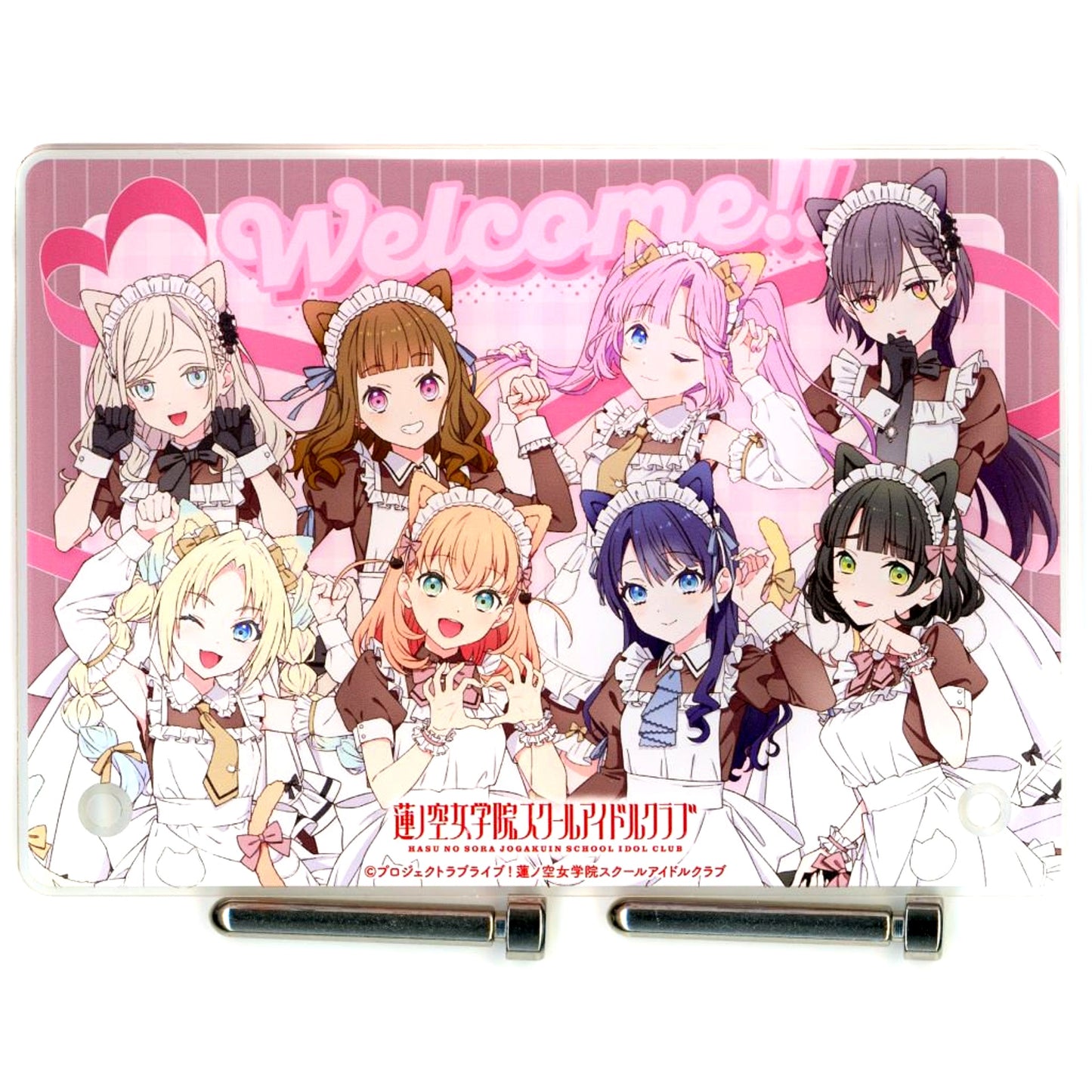 Group A6 Acrylic Panel Cat Ear Maid Ver. Love Live! Hasunosora Girls' High School Idol Club Nyan Nyan Nyan Fair in Gamers [USED]