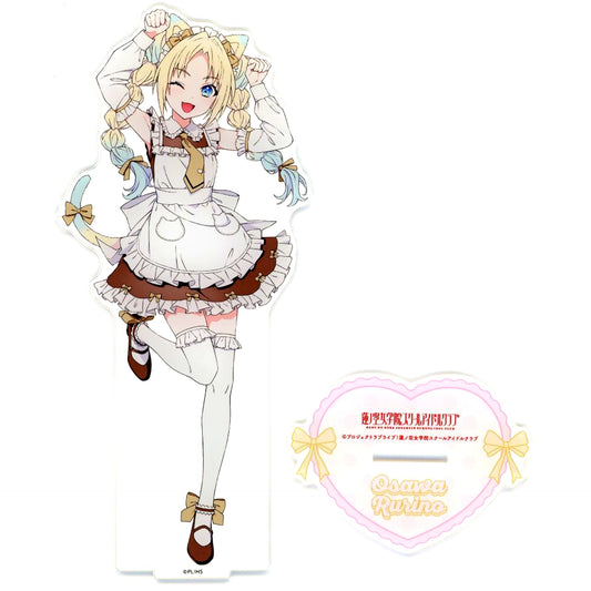 Rurino Osawa Big Acrylic Stand Cat Ear Maid Ver. Love Live! Hasunosora Girls' High School Idol Club Nyan Nyan Nyan Fair in Gamers [USED]