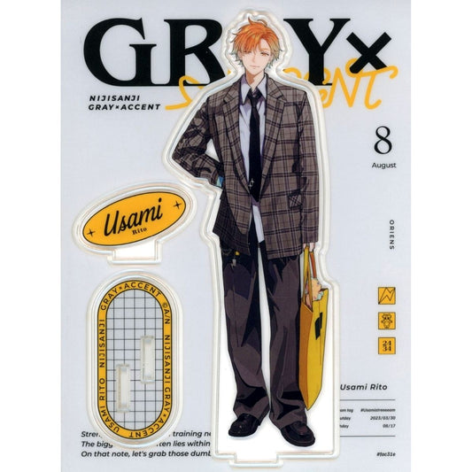 Usami Rito Virtual YouTuber Nijisanji GRAY x ACCENT Acrylic Stand [USED]