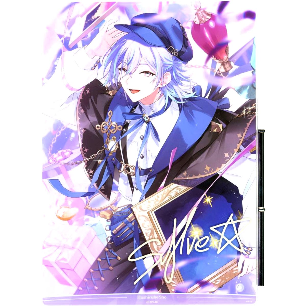 Hoshirube Sho B5 Acrylic Panel Foil Reproduction Autographed Virtual YouTuber Nijisanji Birthday 2025 [USED]