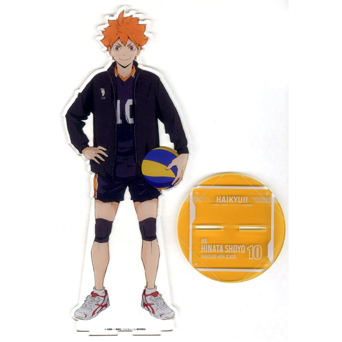 Shoyo Hinata 1/5 Scale Acrylic Stand Haikyu!! x SMILE BASE CAFE: Nukunuku Style Made-to-Order Limited [USED]