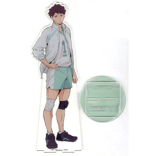 Toru Oikawa 1 per 5 Scale Acrylic Stand Haikyu!! x SMILE BASE CAFE Warm Style Limited Production [USED]
