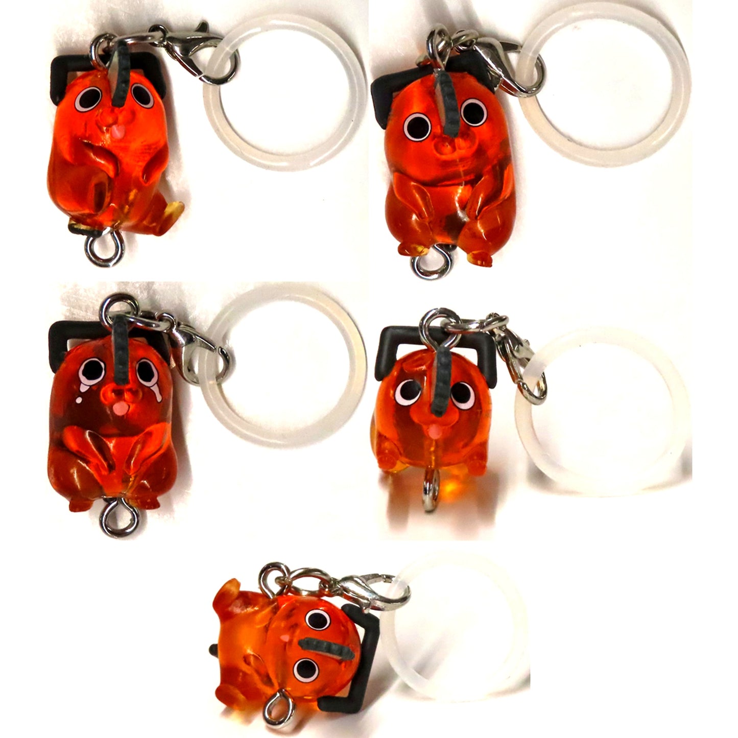 Set of 5 Pochita Chainsaw Man the Movie Reze Arc Tsunagaring Charm [USED]
