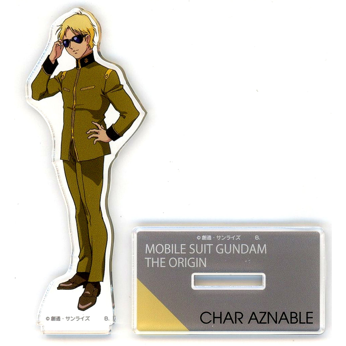 Char Aznable Episode 3 Mobile Suit Gundam THE ORIGIN Standard Size Acrylic Stand [USED]