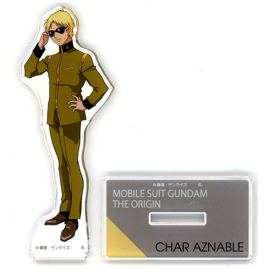 Char Aznable Episode 3 Mobile Suit Gundam THE ORIGIN Standard Size Acrylic Stand [USED]