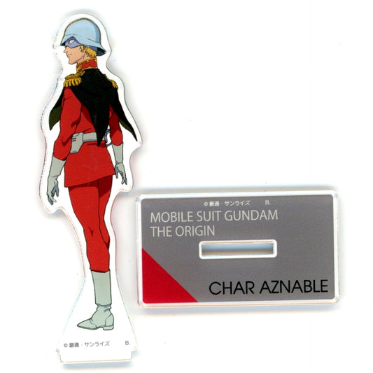 Char Aznable Episode 5 Mobile Suit Gundam THE ORIGIN Standard Size Acrylic Stand [USED]