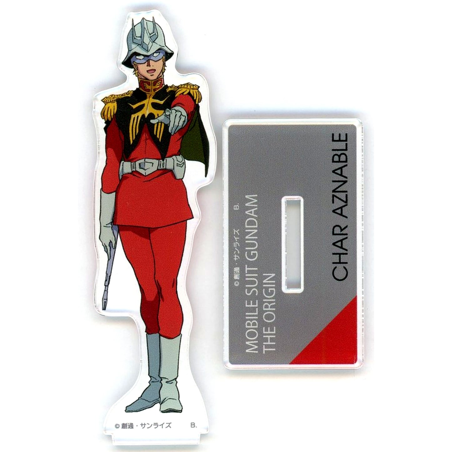 Char Aznable Mobile Suit Gundam: The Origin Episode 6 Acrylic Stand Standard Size [USED]