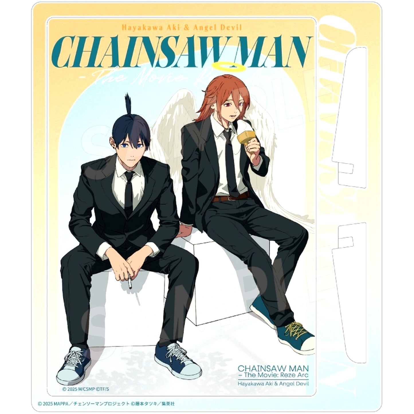 Aki Hayakawa & Angel Devil Acrylic Easel Panel 3 Chainsaw Man The Movie Reze Arc [USED]