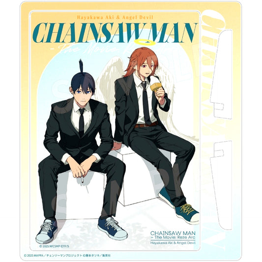 Aki Hayakawa & Angel Devil Acrylic Easel Panel 3 Chainsaw Man The Movie Reze Arc [USED]