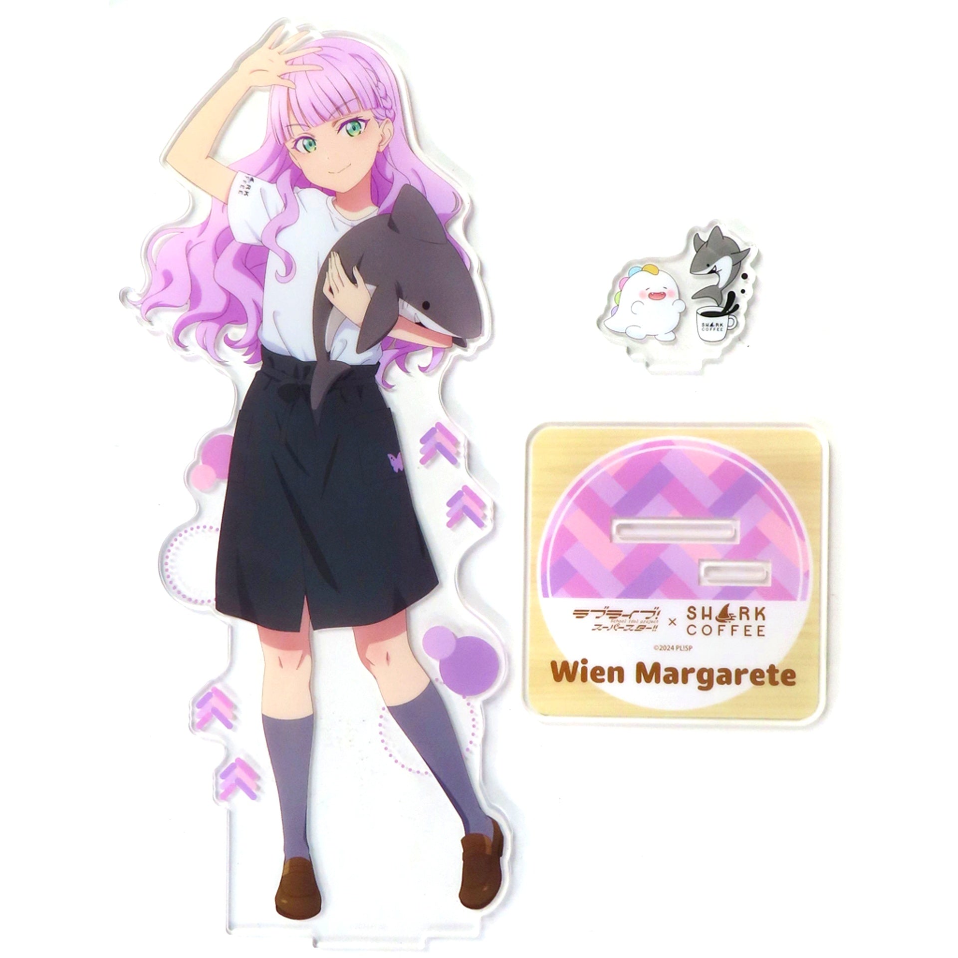 Wien Margarete Special Edition BIG Acrylic Stand Love Live! Superstar!! x SHARK COFFEE [USED]