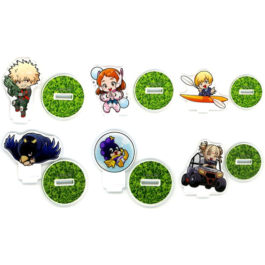 Set of 6 My Hero Academia x NESTA RESORT KOBE PLAY NESTA! Mini Character Acrylic Stand B [USED]