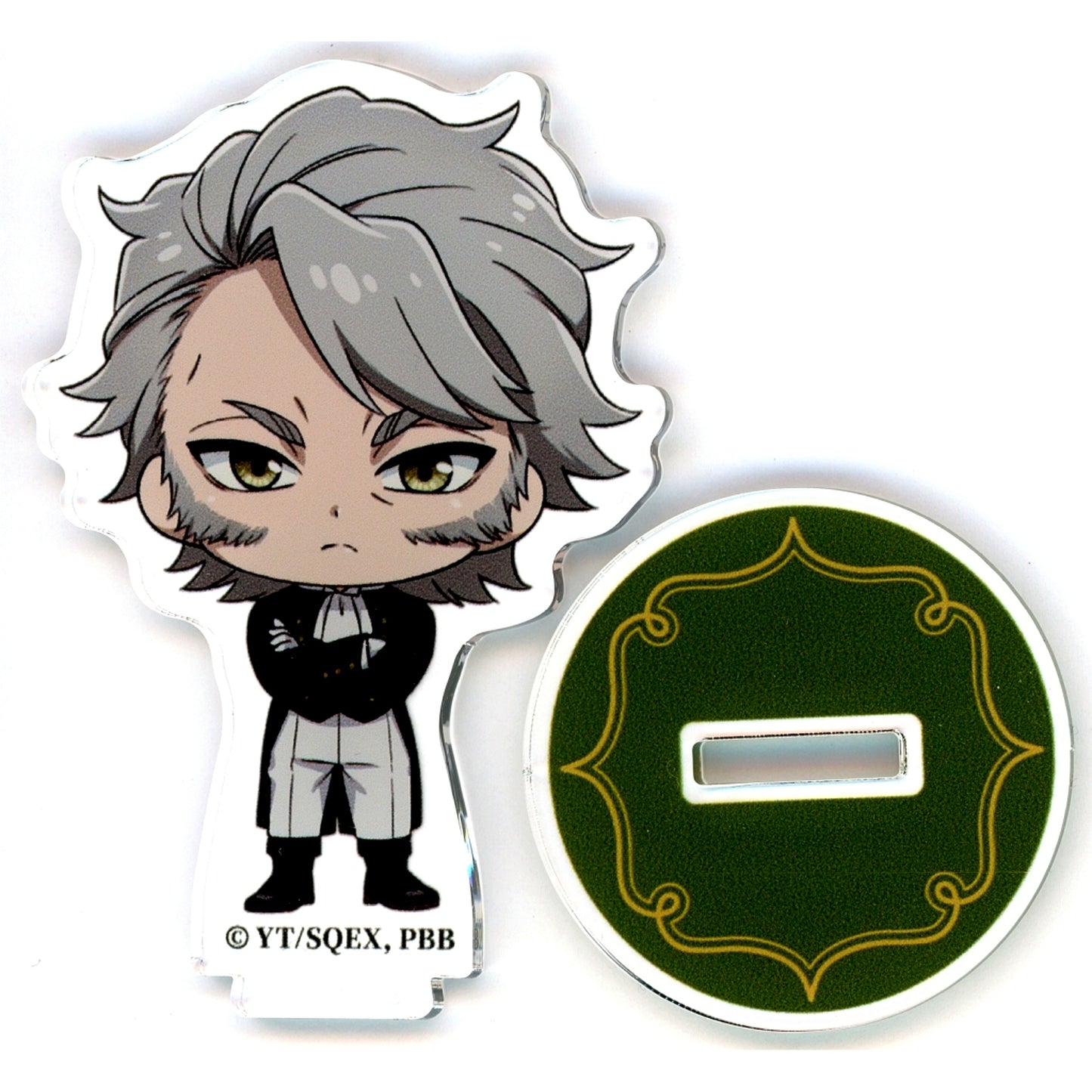 Wolfram Geltzer A-6 Prize Chibi Acrylic Stand Figure Kujibikido Black Butler Emerald Witch Arc Online Kuji Mini [USED]