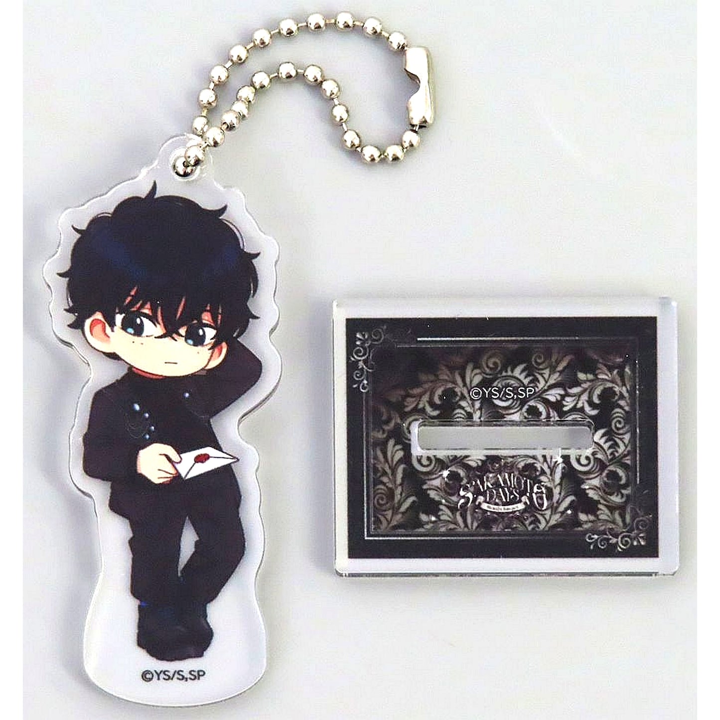 Natsuki Seba Sakamoto Days x AMO CAFE Midnight Banquet Trading Mini Character Acrylic Stand Keychain [USED]