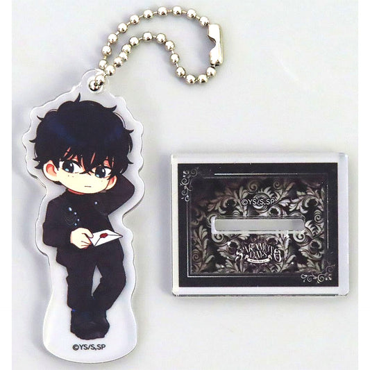 Natsuki Seba Sakamoto Days x AMO CAFE Midnight Banquet Trading Mini Character Acrylic Stand Keychain [USED]