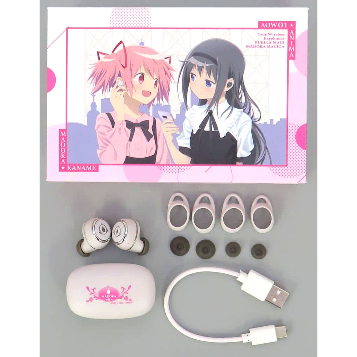 Madoka Kaname Puella Magi Madoka Magica the Movie: Rebellion Model Wireless Earbuds ANIMA AOW01 x ONKYO [USED]