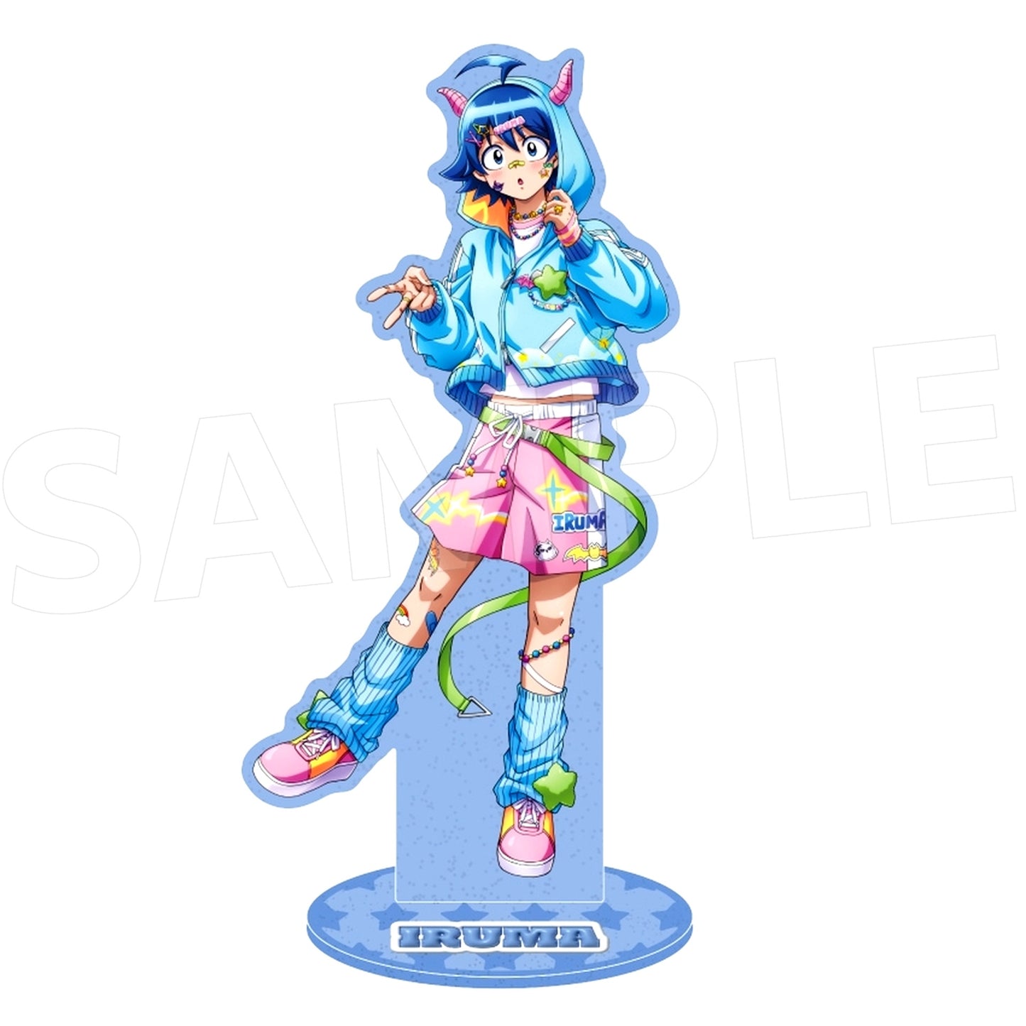 Iruma Suzuki Glitter Acrylic Stand Devi Decora Welcome to Demon School! Iruma-kun [USED]