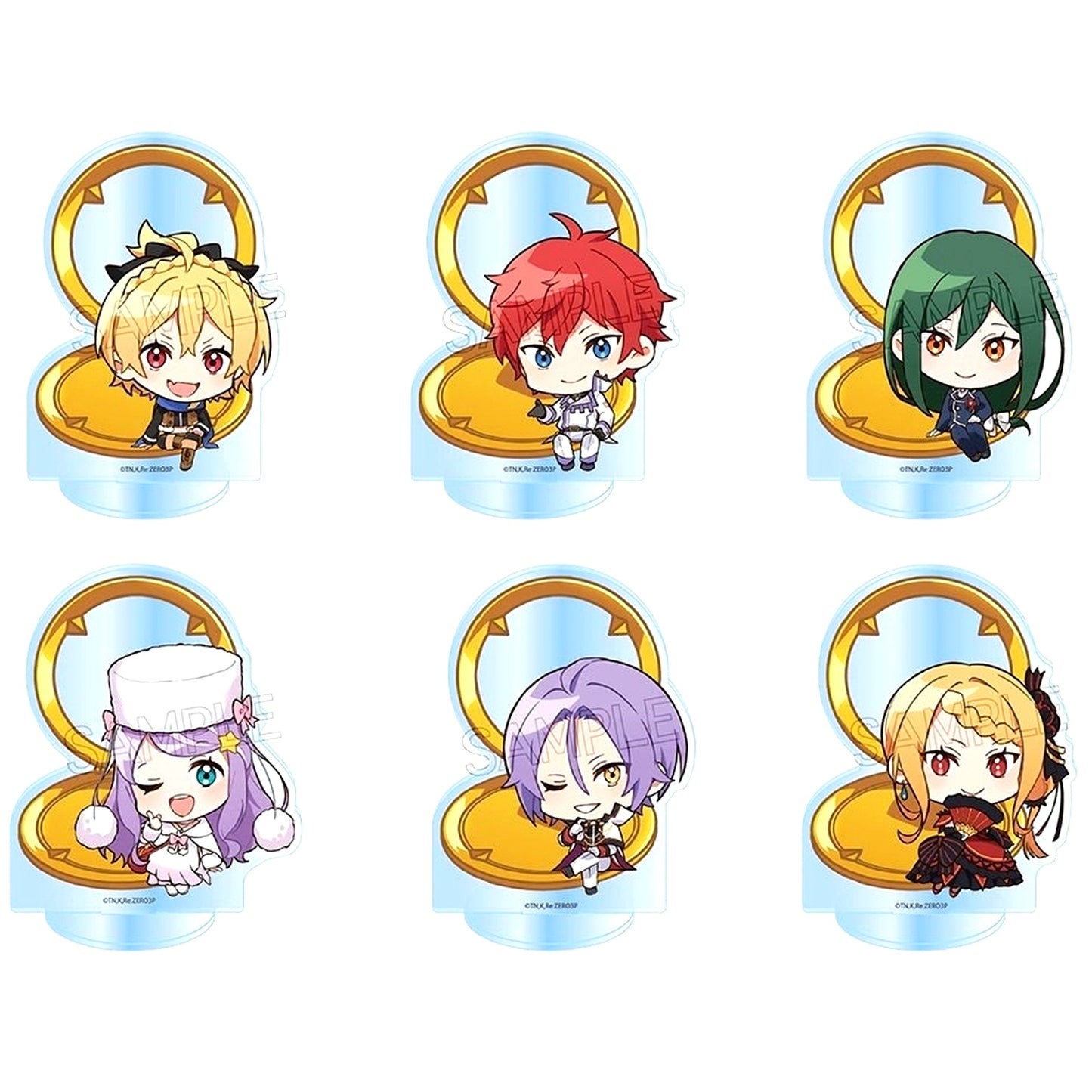 Set of 6 B Re:Zero - Starting Life in Another World Tojicolle Acrylic Stand Vol. 3 [USED]
