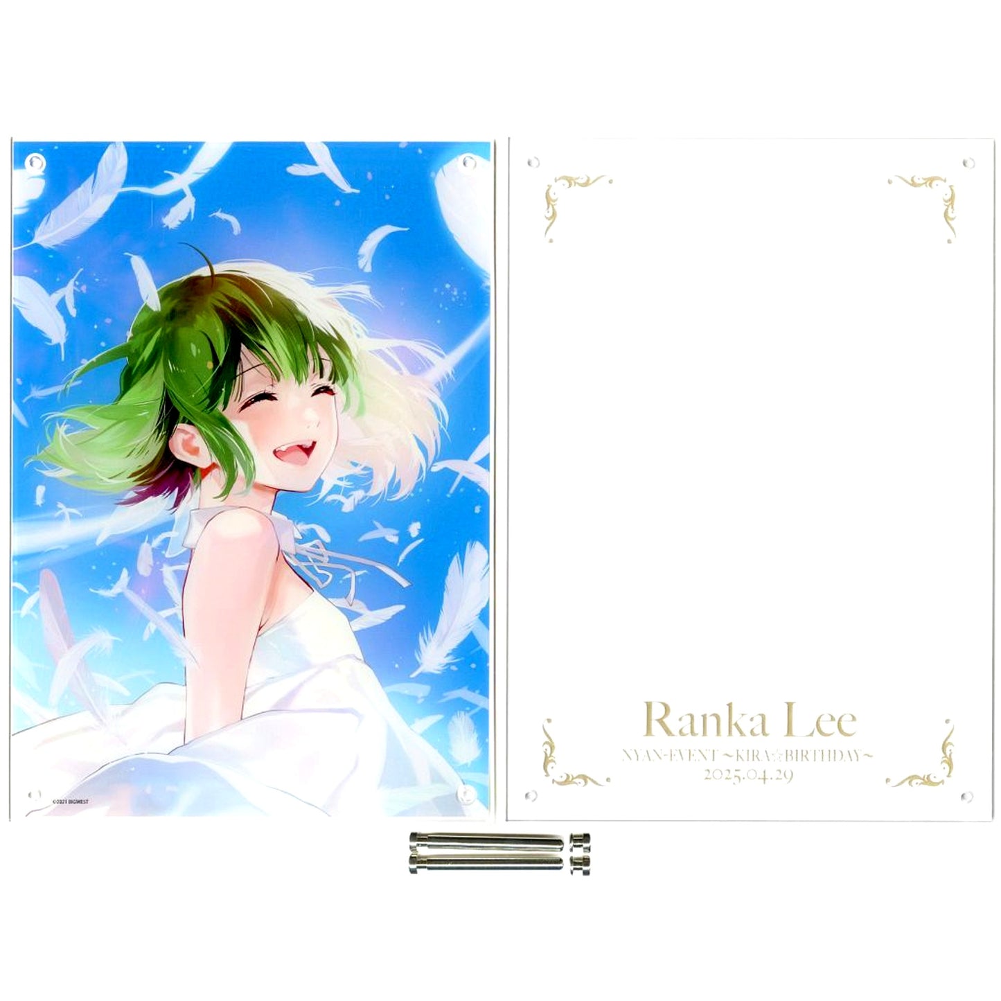 Ranka Lee Birthday Commemoration A4 Macross F Nyan Event Kira Birthday 2025.4.29 Layer Acrylic Panel [USED]