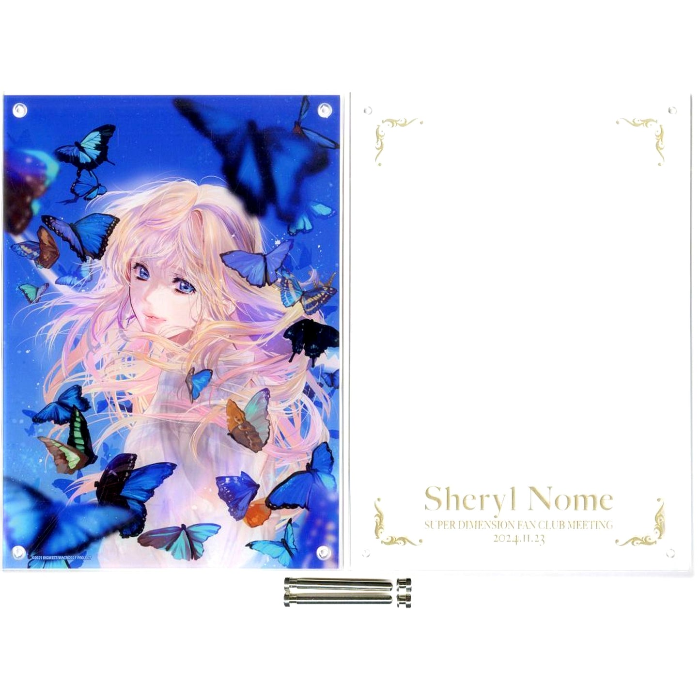 Sheryl Nome Birthday Commemoration Macross Frontier Macross Tamashii Meeting 2024.11.23 Event Commemoration A4 Layer Acrylic Panel [USED]