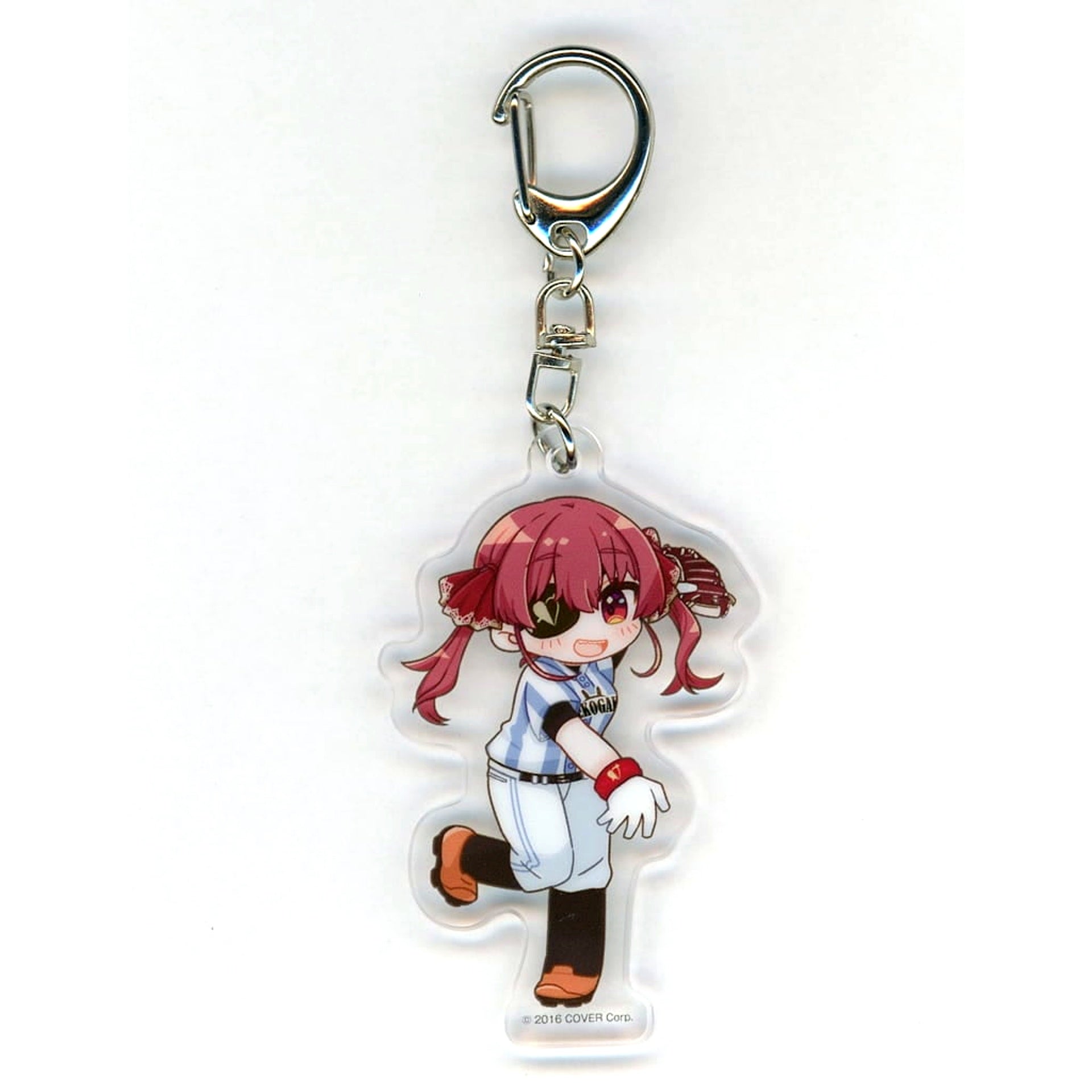 Virtual YouTuber hololive Houshou Marine Acrylic Keychain DMM Online Crane Presents Virtual YouTuber Nijisanji x hololive Nijiholo Exchange Match 2025 Part 2 Usada Pekora Academy Goods [USED]