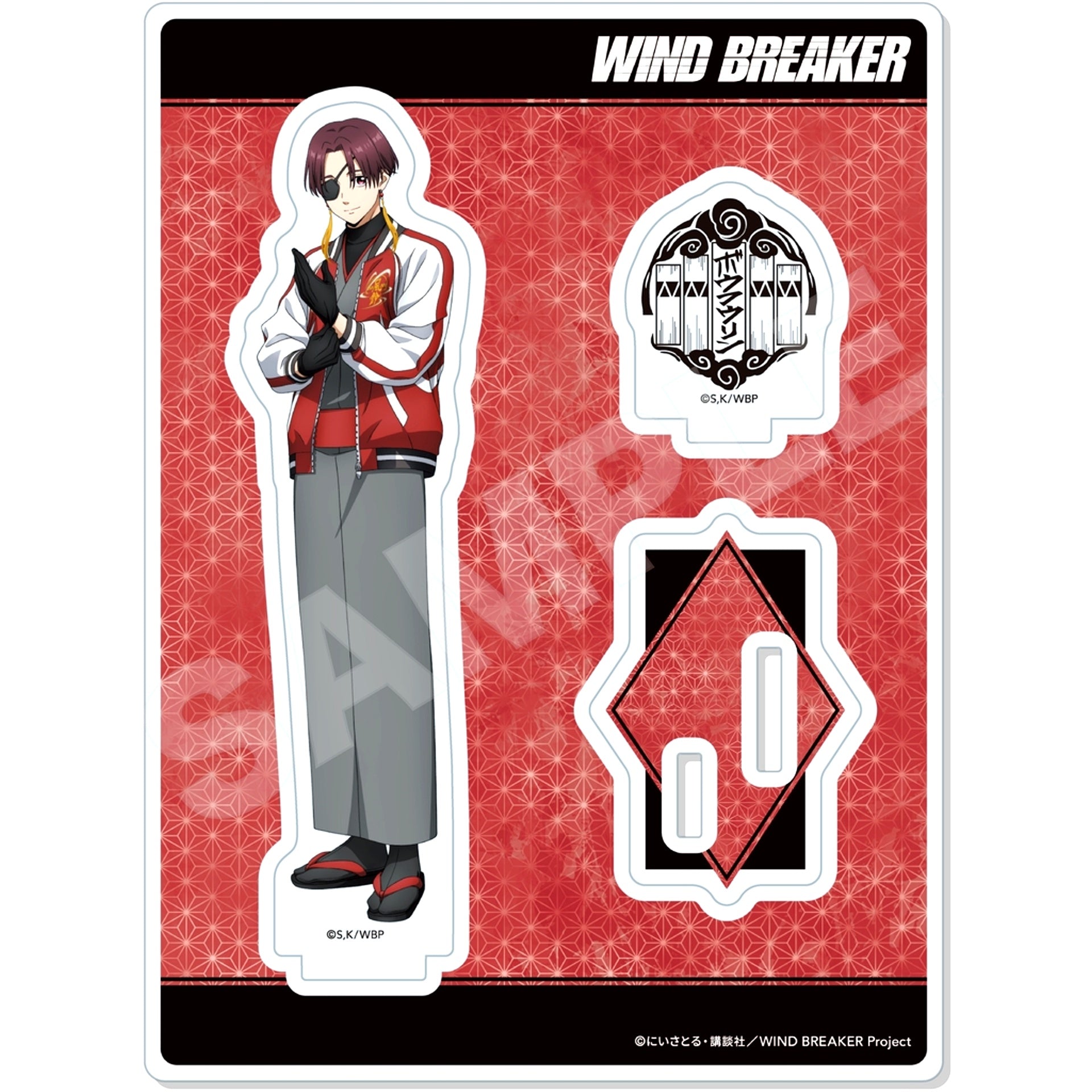 Hayato Suo 02. Acrylic Stand Kimono x Sukajan Ver. WIND BREAKER [USED]