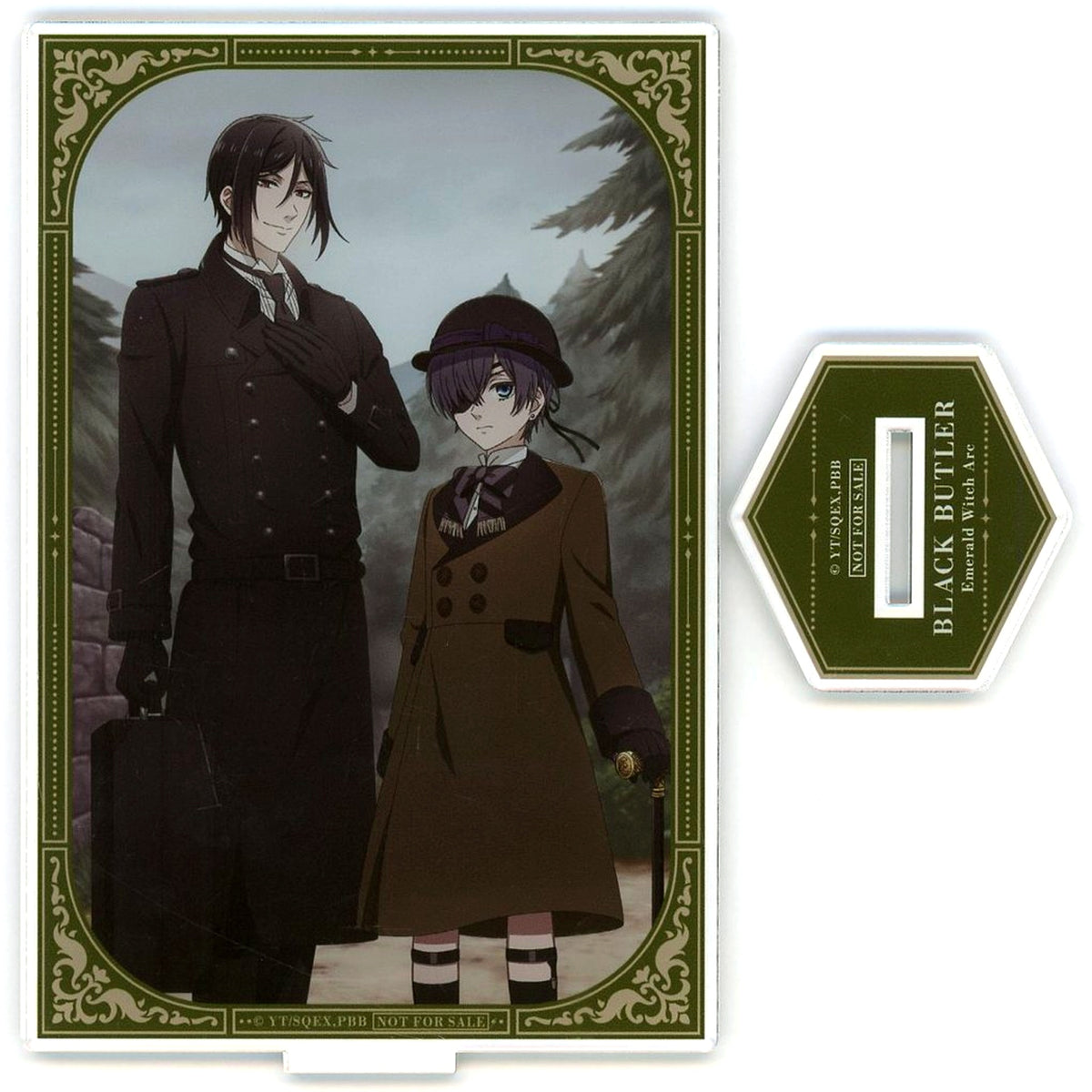 Sebastian & Ciel Illustration Acrylic Stand Bundle Bonus for Blu-ray/DVD Black Butler: Emerald Witch Arc Animate All Volumes Purchase Single Item [USED]