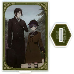 Sebastian & Ciel Illustration Acrylic Stand Bundle Bonus for Blu-ray/DVD Black Butler: Emerald Witch Arc Animate All Volumes Purchase Single Item [USED]