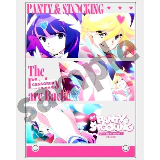 Panty and Stocking Acrylic Visual Board New PANTY & STOCKING with GARTERBELT [USED]