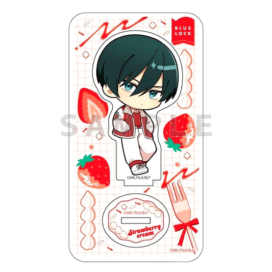 Rin Itoshi Strawberry Cream Acrylic Stand Blue Lock [USED]