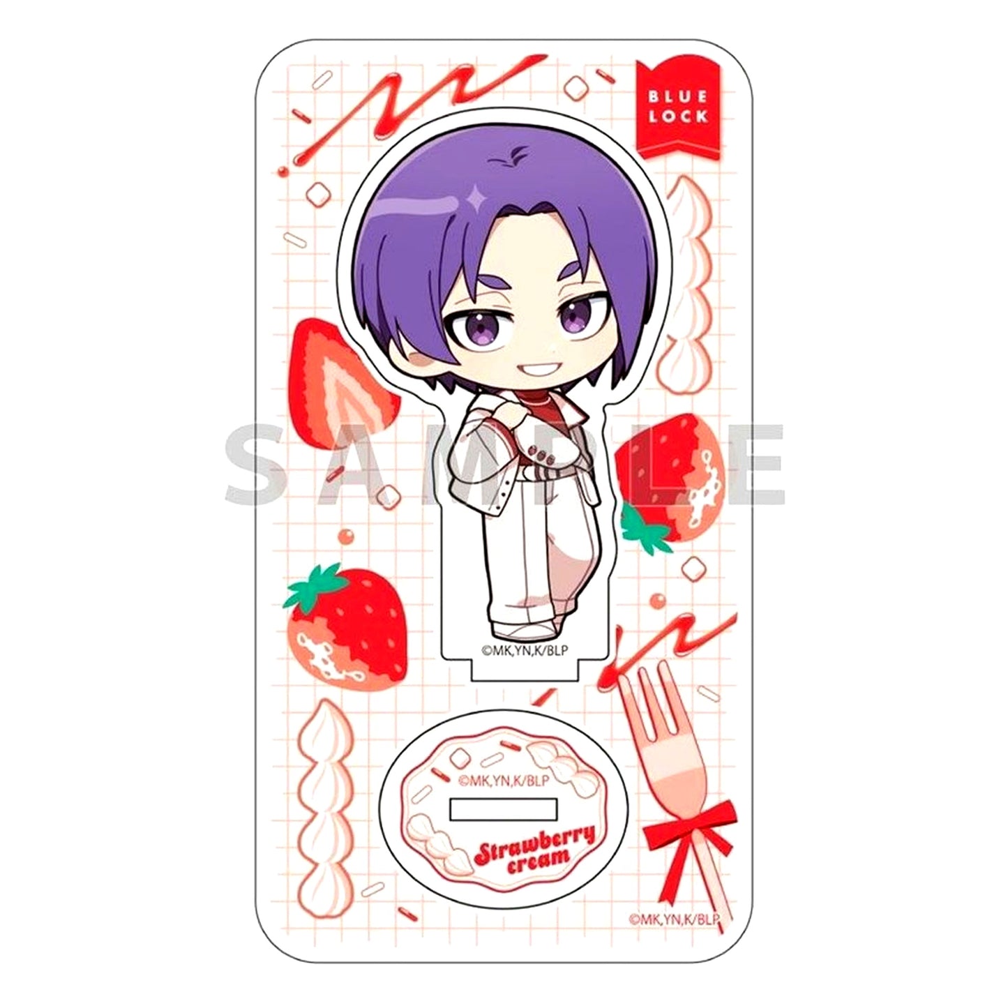 Reo Mikage Strawberry Cream Acrylic Stand Blue Lock [USED]
