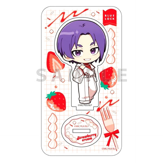 Reo Mikage Strawberry Cream Acrylic Stand Blue Lock [USED]