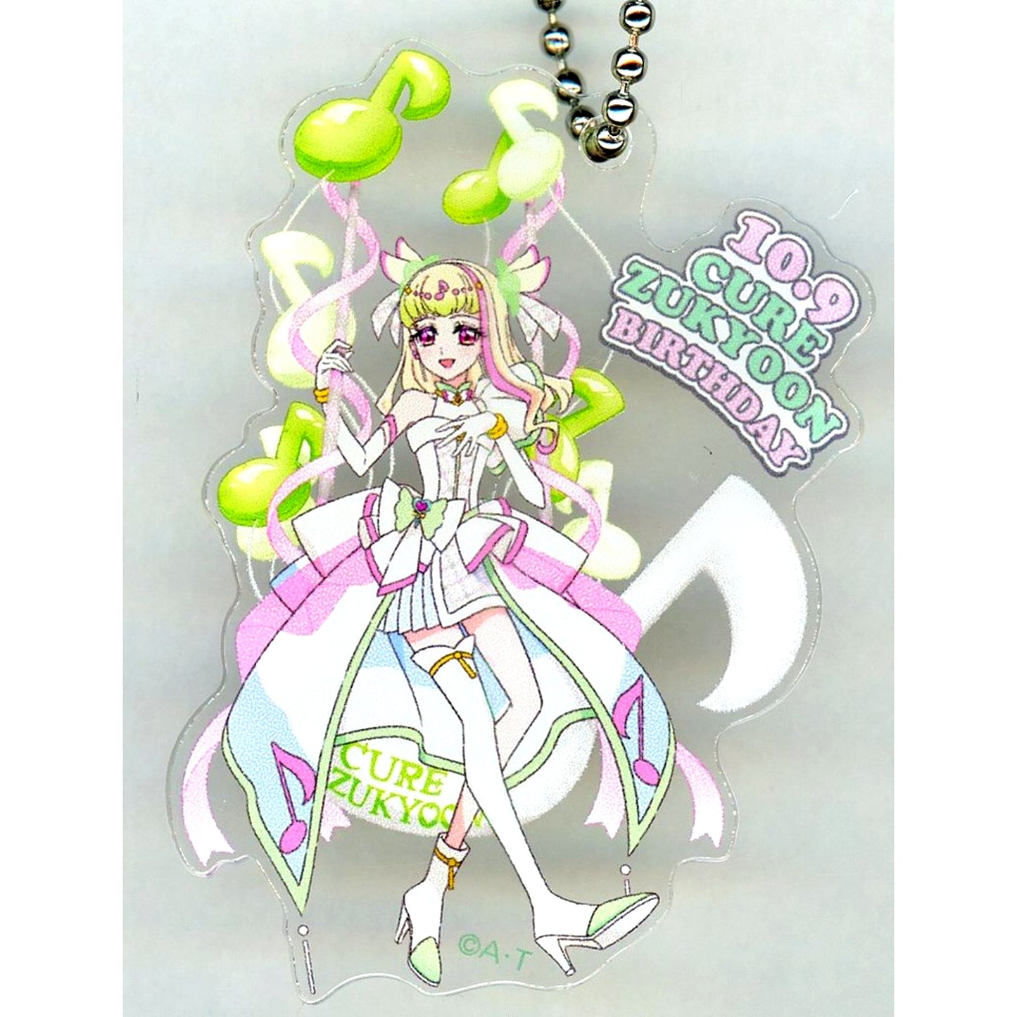 Cure Zukyun Kimi to Idol Precure Mini Acrylic Keychain Birthday Product All 4 Types Purchase Bonus [USED]
