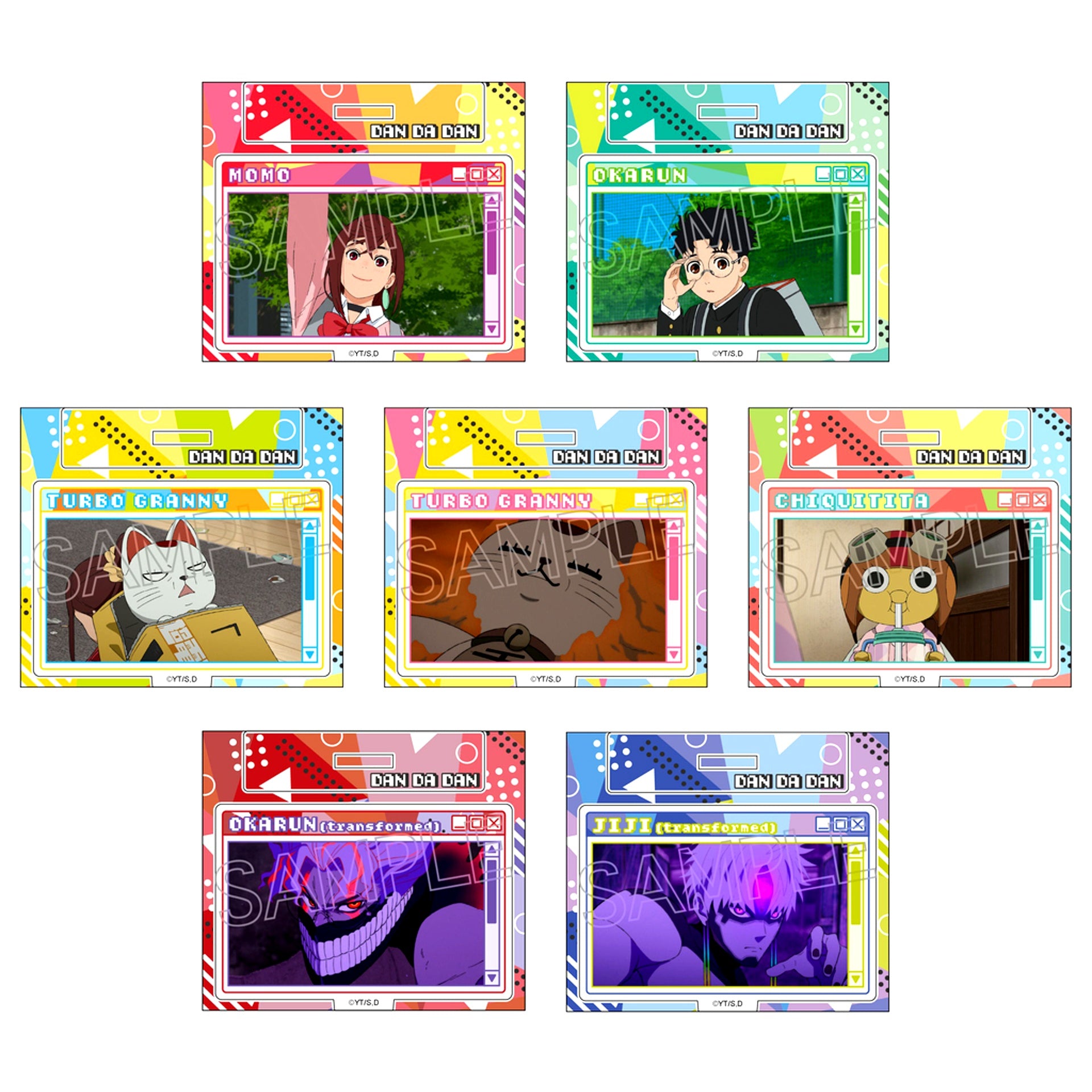 Set of 7 TV Anime Dandadan Mini Acrylic Stand Vol.2 [USED]